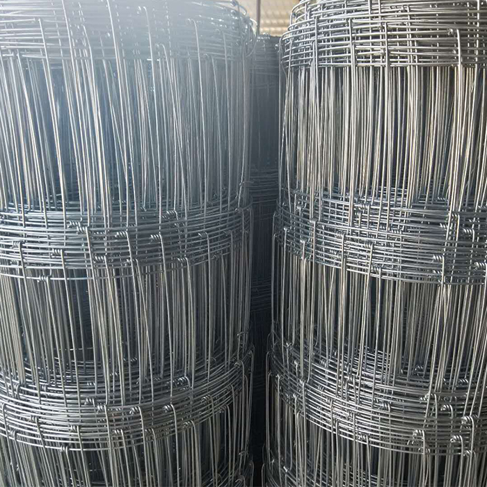 Heavy duty zinc coating fixed knot woven wire field fence