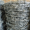 Barbed wire fence 25kg roll 12 gauge airport security galvanized barb wire